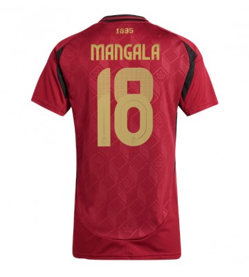 Belgien Orel Mangala #18 Hjemmebanetrøje Dame EM 2024 Kort ærmer